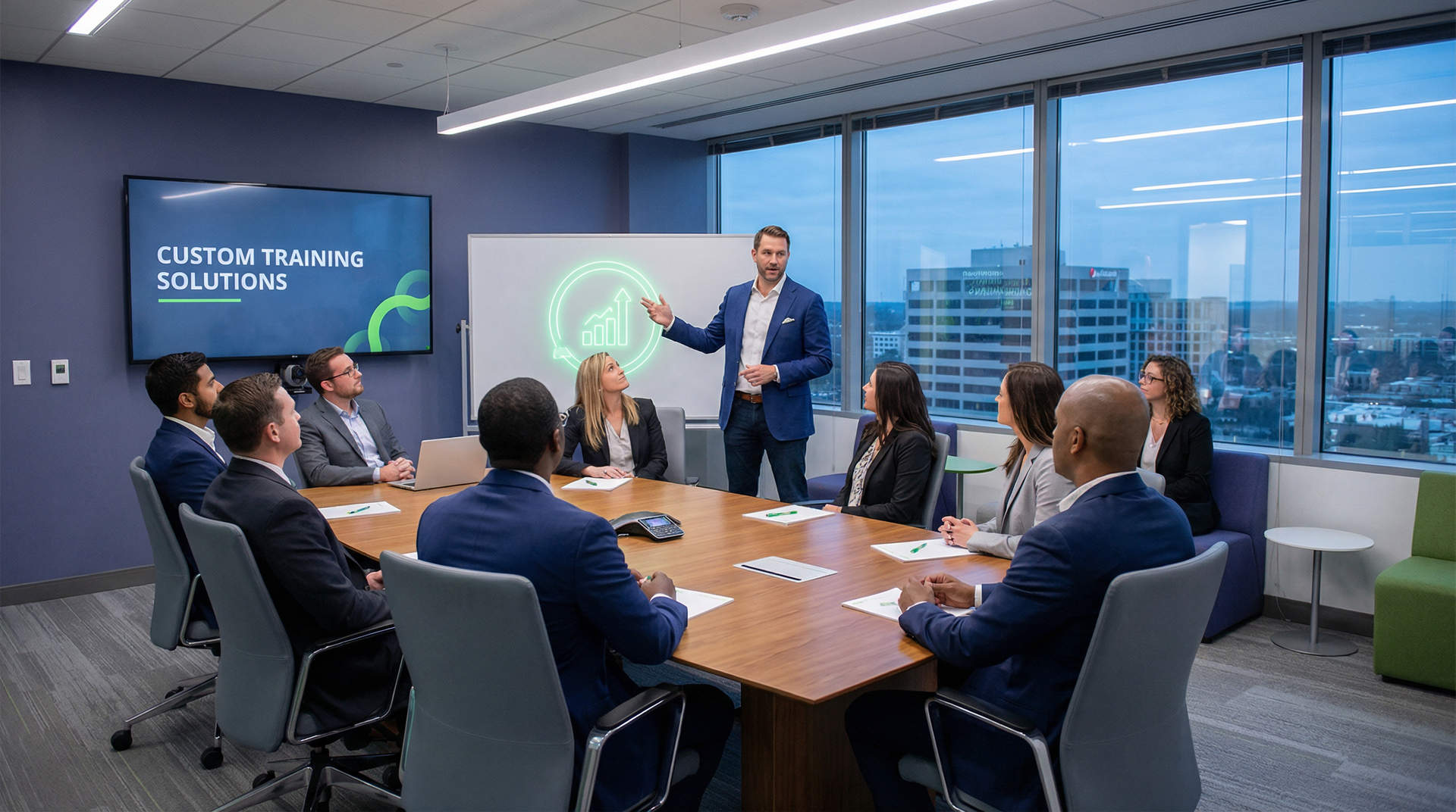 Hero background: corporate training solutions